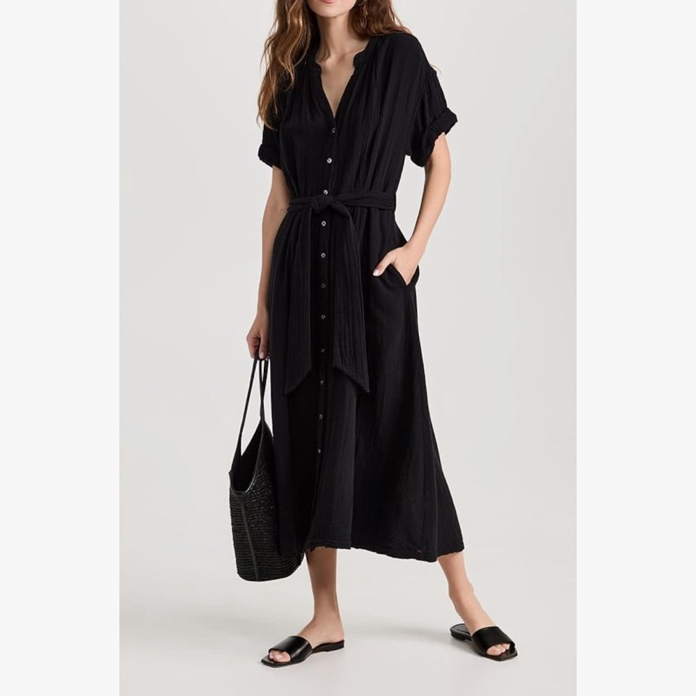 XIRENA Cate Dress in Black Size Large EUC